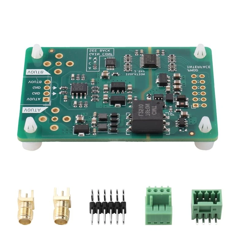 AC23-PMOD Interface For DAC Module, For DAC8563 Isolated Dual-Channel 16-Bit Digital-To-Analog Converter Board