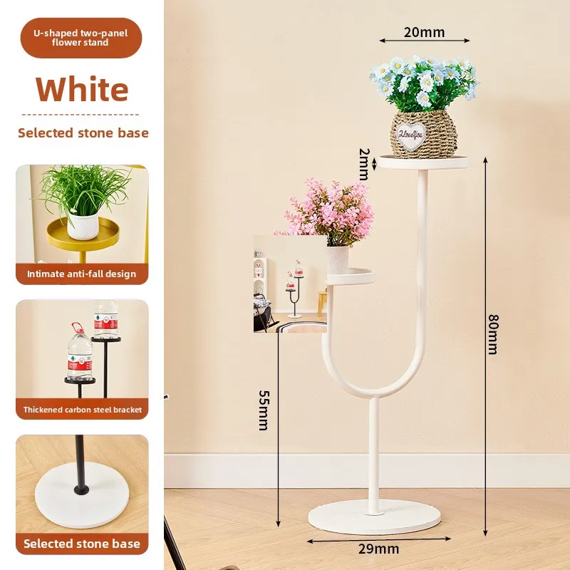 Mobile Flower Rack Living Room Floor-to-ceiling Multi-layer Balcony Flower Rack Rack