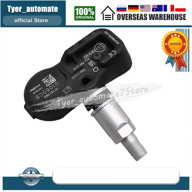 PMV-C210 For TOYOTA Avensis Auris RAV4 Yaris Verso 42607-02031 42607-02030 42607-30070 4PCS TPMS Car Tire Pressure Sensor 433MHZ