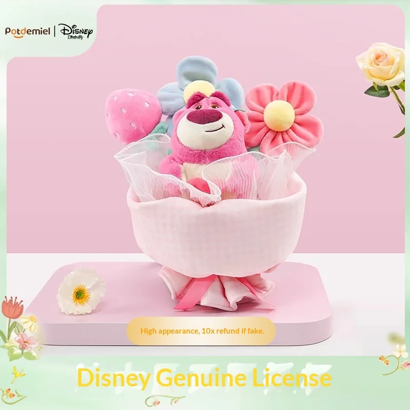 

Potdemiel Disney Lotso Клубничный Медведь Плюшевый Букет Подарочная Коробка Мягкая Игрушка Для Девочек Подарок На День Рождения Валентина