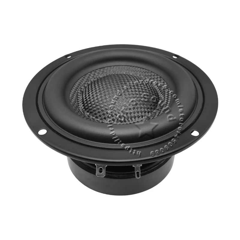 

4.5" inch 4/6/8Ohm 40W Super Bass Audio Speaker Stereo Subwoofer Loudspeaker Rubber Surround Edge Fiberglass Cone Basin 116mm