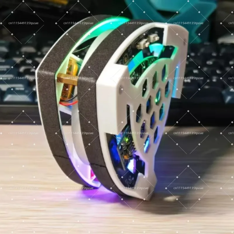 Self Balancing Triangular Model with Shell, Luminous Decoration, Angular Momentum Conservation Teaching Tool Gift