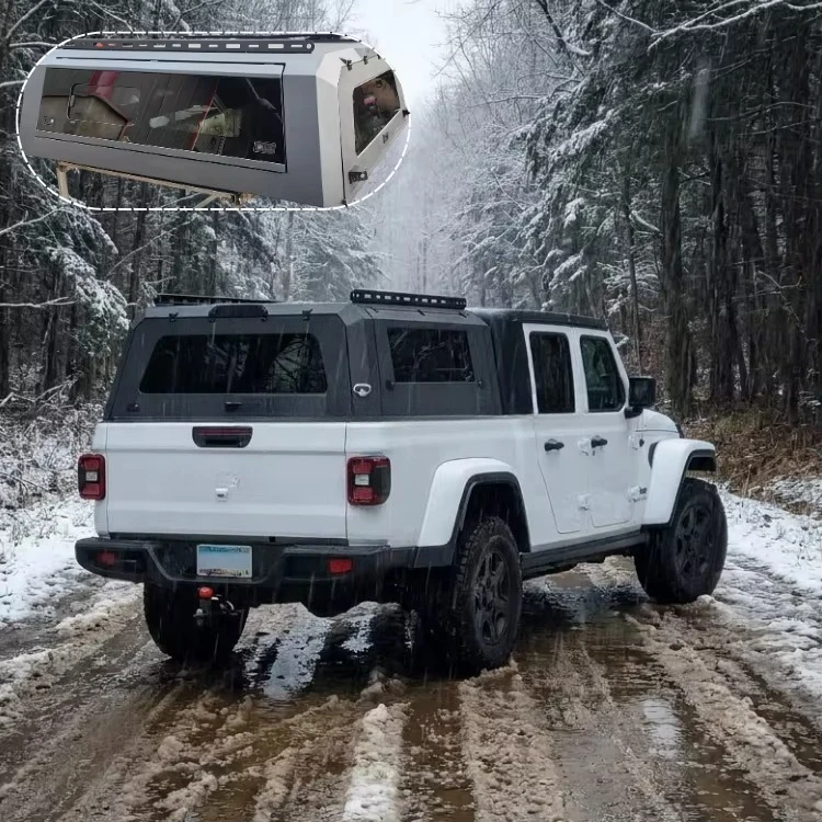 Price Advantage Aluminum Alloy Waterproof and Locking Window Split Truck Cover Canopy for Ranger F150 Tacoma Hilux  Ram1500