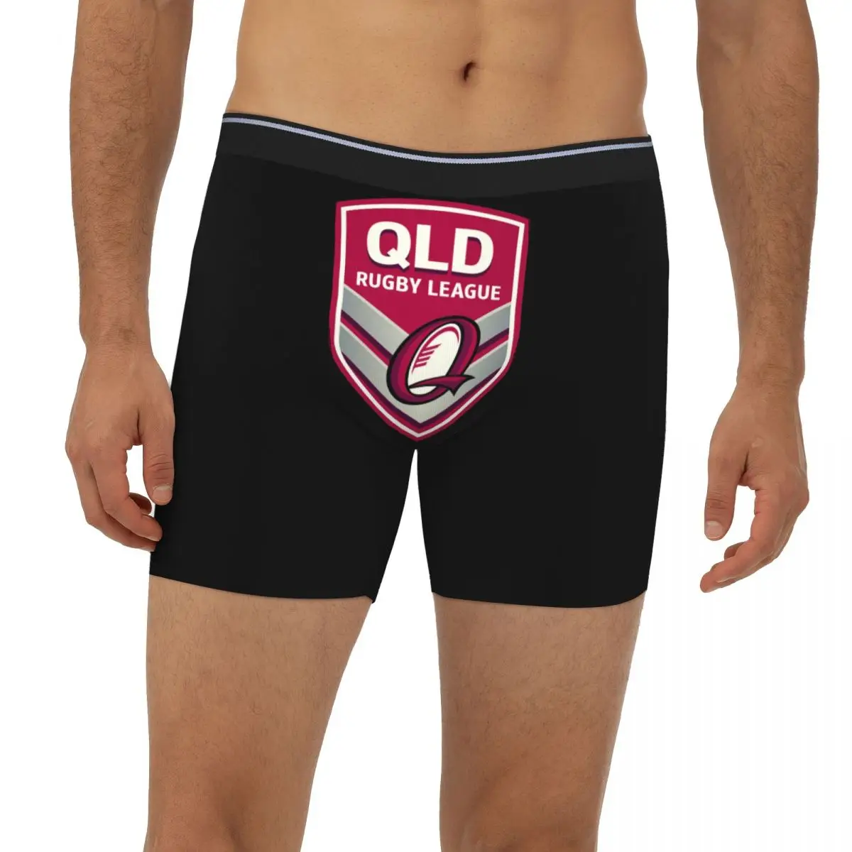

Queensland Maroons Long Boxer Underpants Short Male Panties Ventilate Underwear for Homme Man Boyfriend Gifts