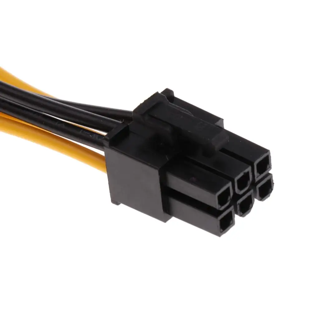 Mini 6-Pin to PCI-E 6PIN Graphics Video Card Power Extendion Splitter Cable