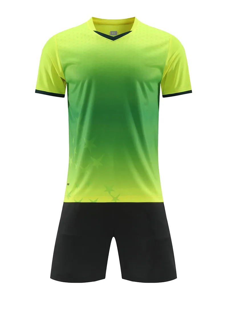 Football Jerseys High Quality Blank Soccer Short Sleeve Shorts Kits Women Men Sport T-Shirt Customized Training Uniform for Kids