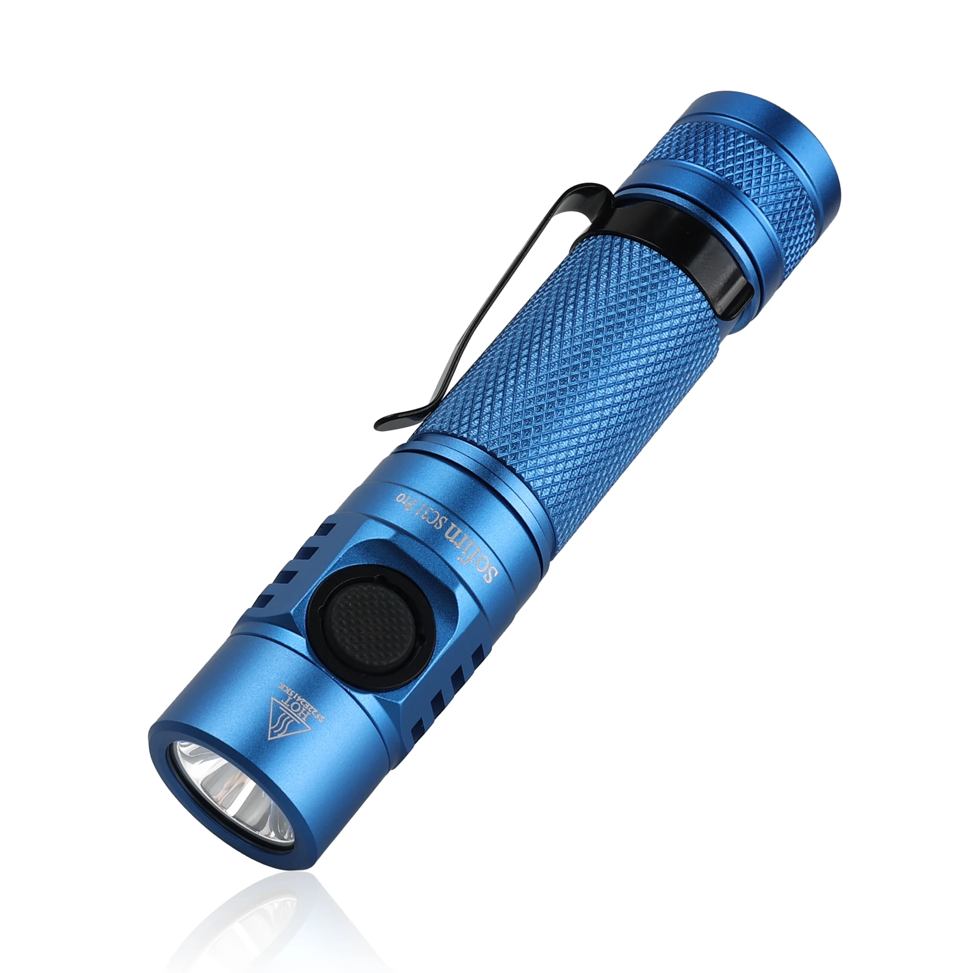 Sofirn SC31 Pro-Blue Powerful 2000LM 18650 Flashlight SST40 5V/2A Portable Rechargeable LED Lantern USB C Torch Anduril 2.0