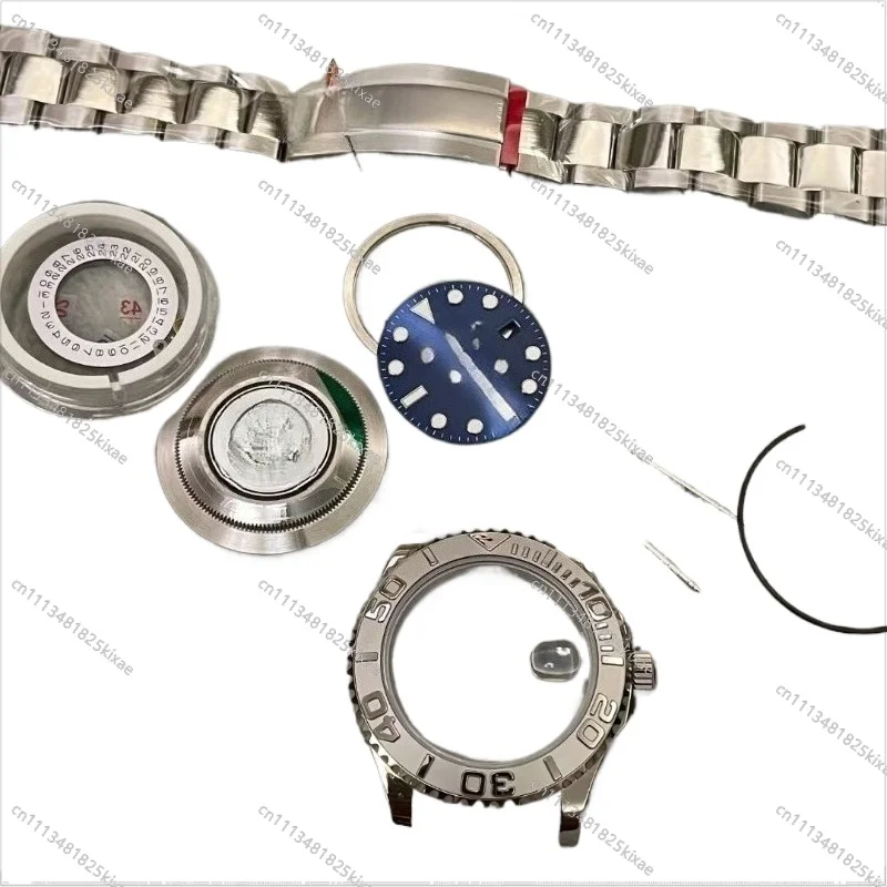 For Watch Accessories, Suitable for 2824 3135 Case Full Set of Accessories, Excluding Movement 904 Steel, Sapphire