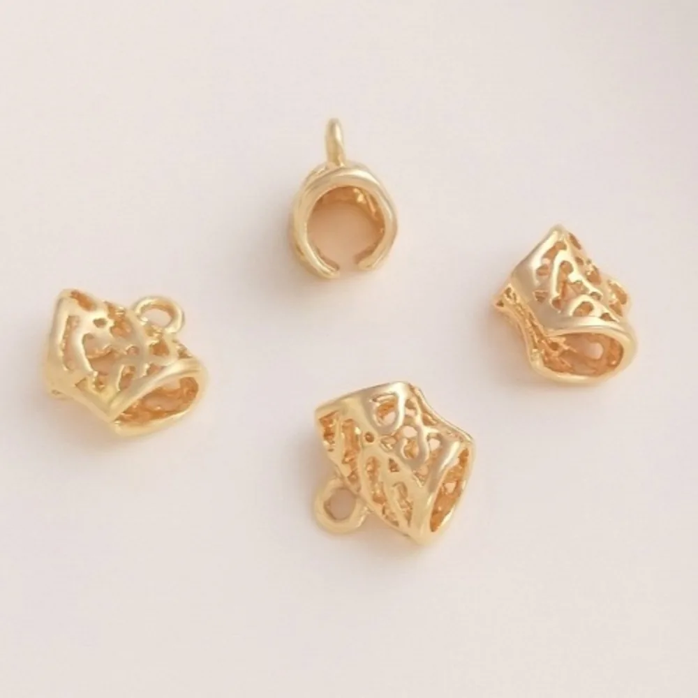 

Copper Clasps & Hooks14K Gold Color Open Elbow DIY Bracelet Hand Rope Sleeve with Hanging Connection Pendant Clamp Accessories