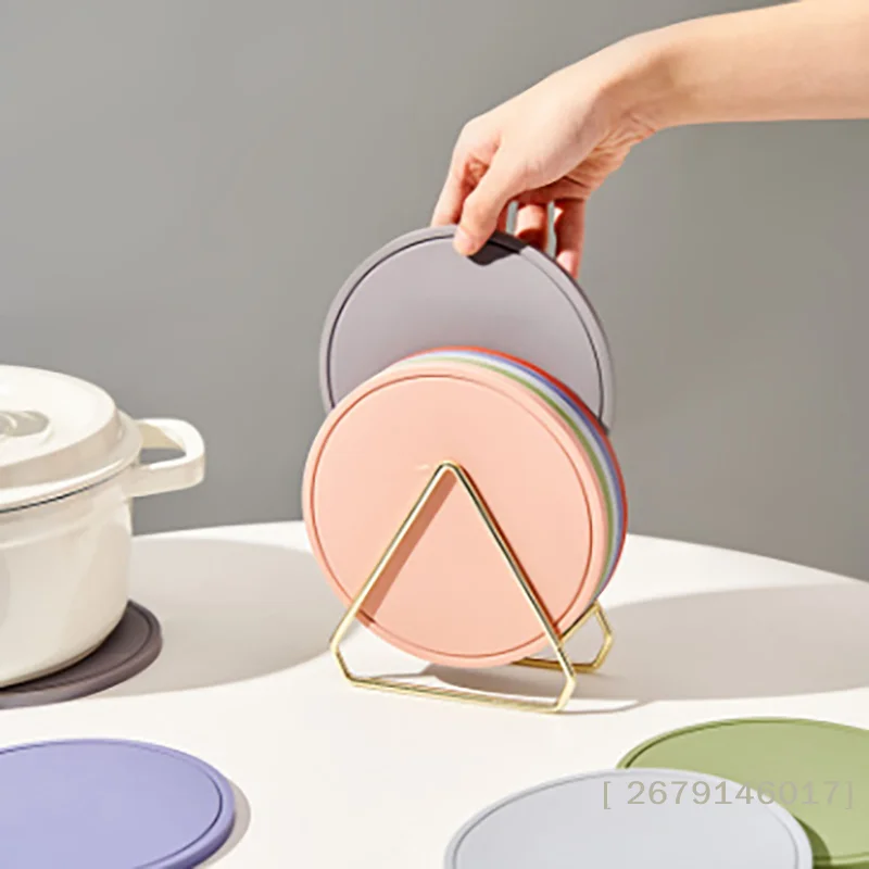 【YY26】Coaster Holder Stand Rack Dish Triangle Coasters Suppo
