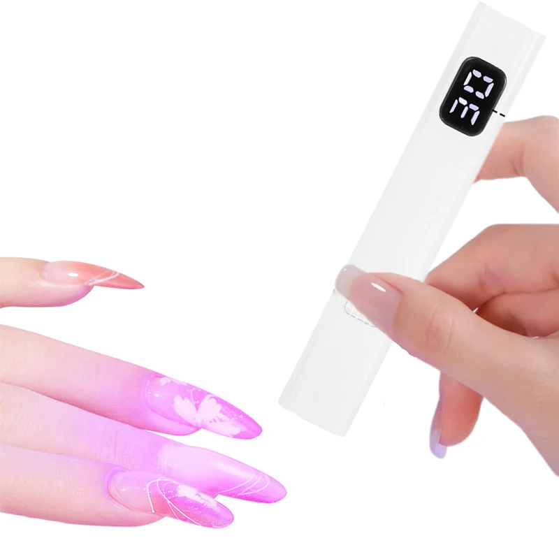 ポータブルネイルドライヤーランプ LEDネイルライト スタンド付き ジェルネイル硬化用 USB充電式 クイックドライ マニキュア ネイルアートツール