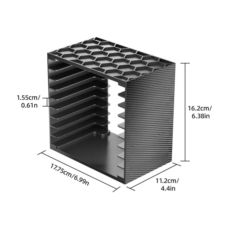 IDUD Game Case Holder Organizer 9-Slot For PS5/For PS4/Xbox/Switch Stackable Game Disc Storage Rack