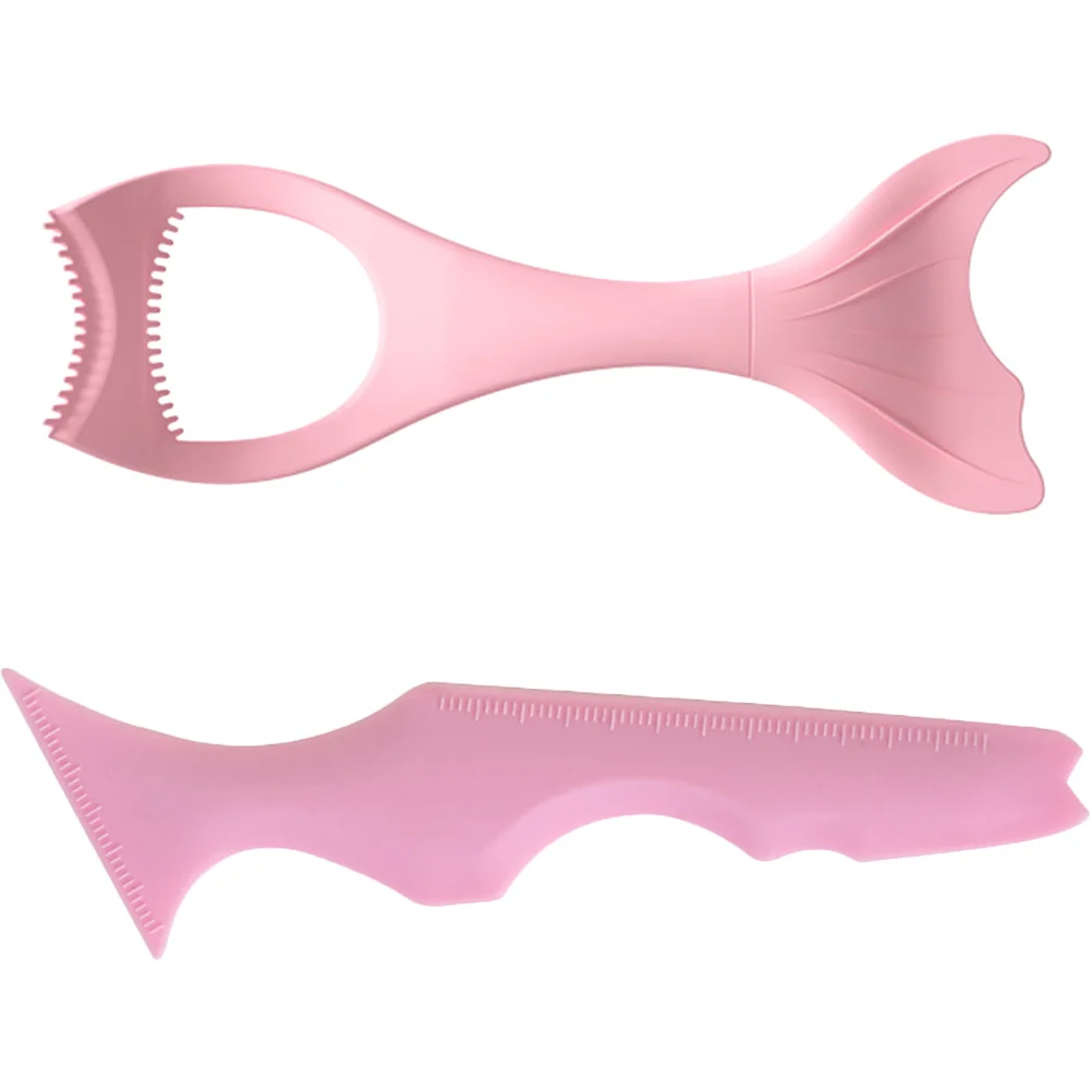 2 Stuks Siliconen Eyeliner Aid Stencils Zachte Elastische Herbruikbare Make-Up Tool Multifunctionele Wenkbrauw Oogschaduw Lippenstift Toepassing