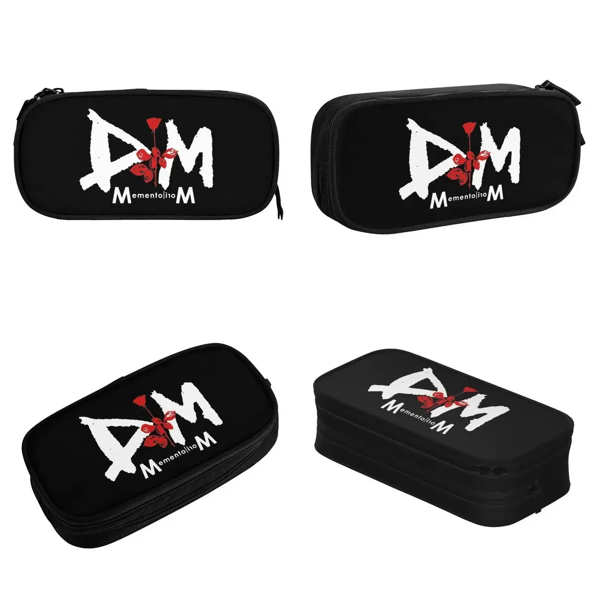 Depeches Mode Pencil Case Lovely DM Rose Pen Bag Girl Boy Large Storage Students School Gifts Pencil Pouch