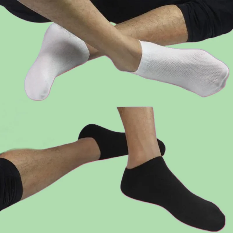 Chaussettes courtes unisexes en maille élastique pour hommes, chaussettes de rinçage décontractées, chaussettes de bateau de sport respirantes, document solide, haute qualité, mode, 6 paires