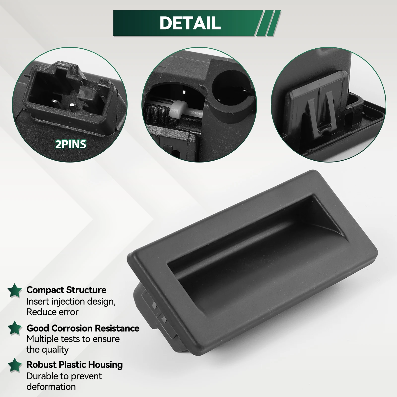 Rear Trunk Lock Release Handle Switch For Skoda Superb Yeti Octavia Audi A4 Seat VW Caddy Tiguan 3V0827566 3VD827566 3V0 827 566 view 4