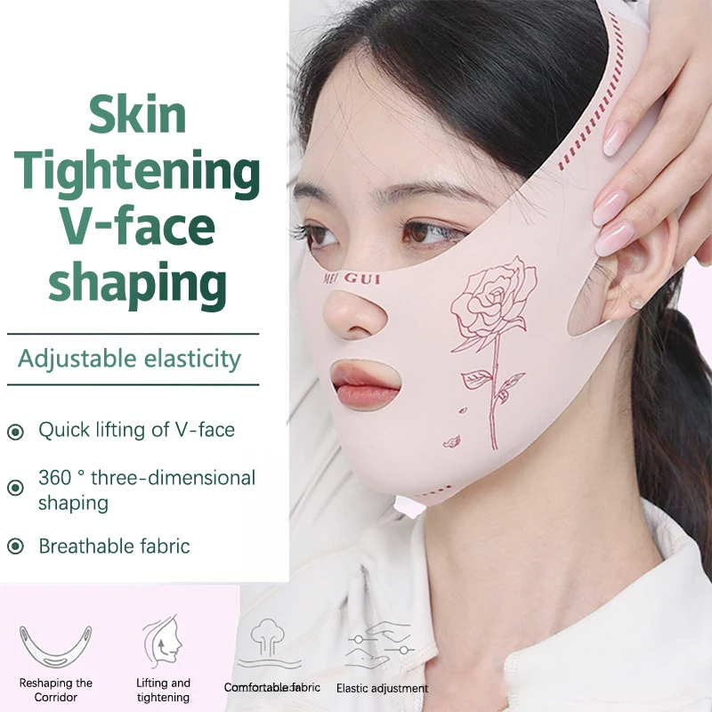 Face Bandage Breathable V Face Band Cheek Lift Up Anti Wrinkle Face Thin Mask Reduce Double Chin V-Line Shaping Bandage