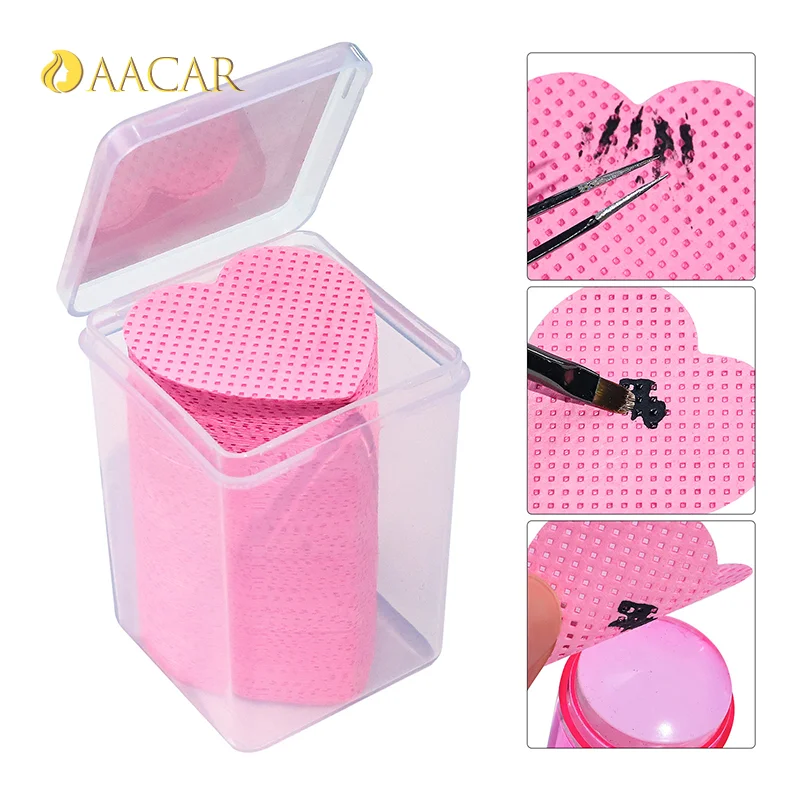 200pc Gel Nail Polish Remover salviette Cleaner Manicure Nail Remover salviette di cotone senza pelucchi detergente tampone di carta strumento di trucco all'ingrosso