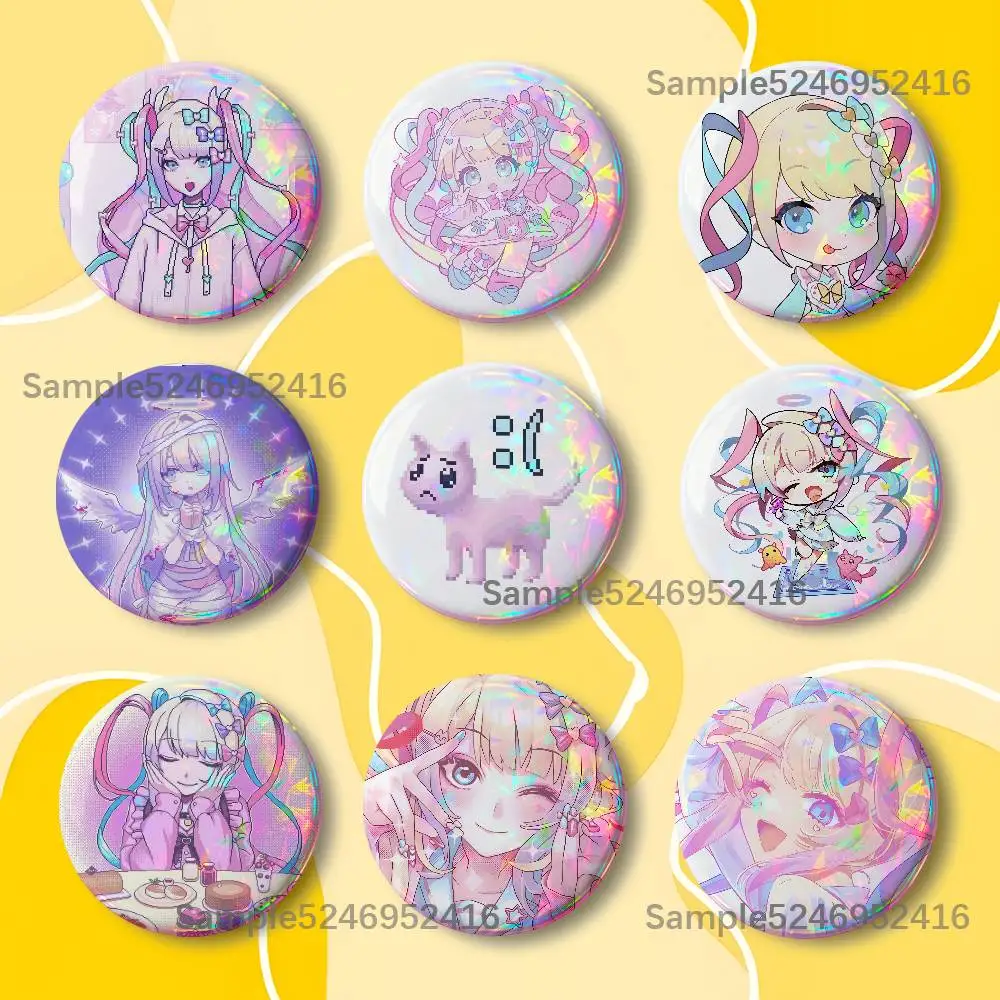 KAngel N-Needy Streamer Overdose Round Button Pins Badge Creative Brooches Backpack Clothes Decoration Fashion Jewelry Gifts
