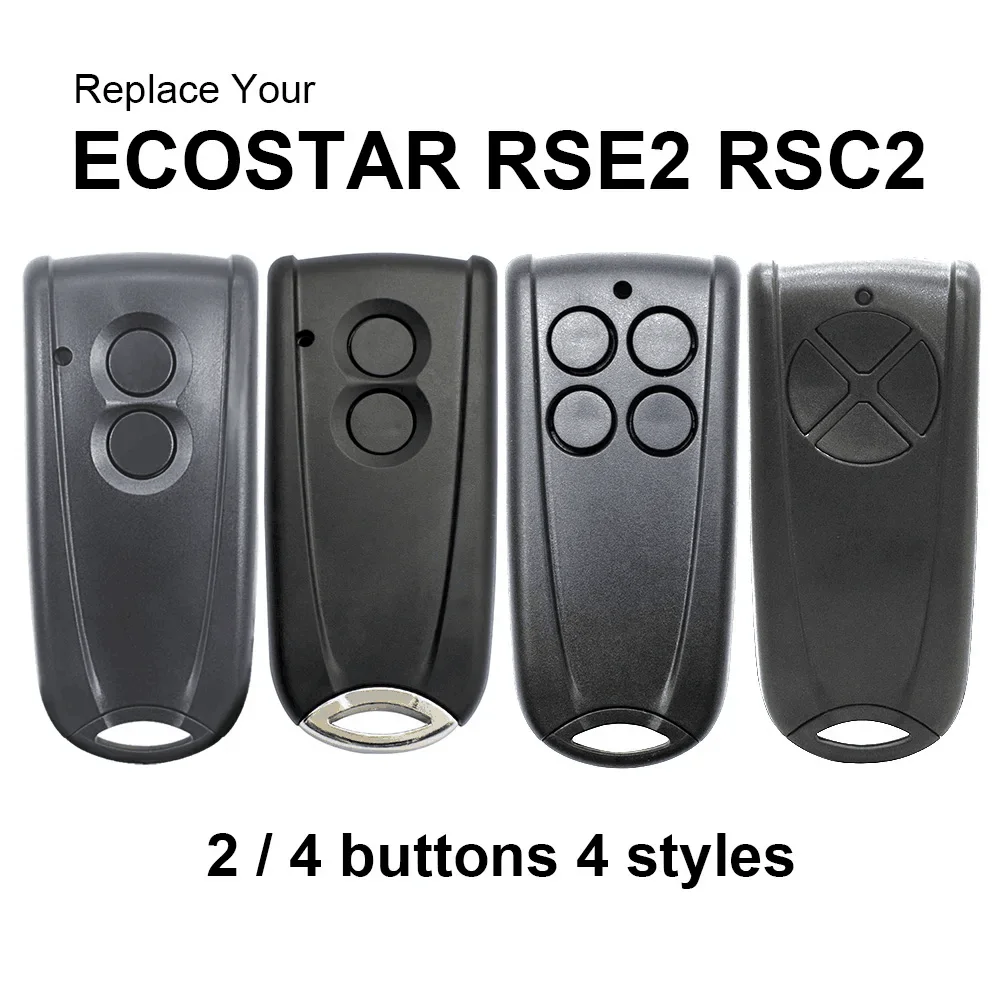 Hormann ECOSTAR RSC2 RSE2 433MHz Garage Door Remote Control For Liftronic 500 700 800 Portronic D2500 D5000 S4000 Gate Opener