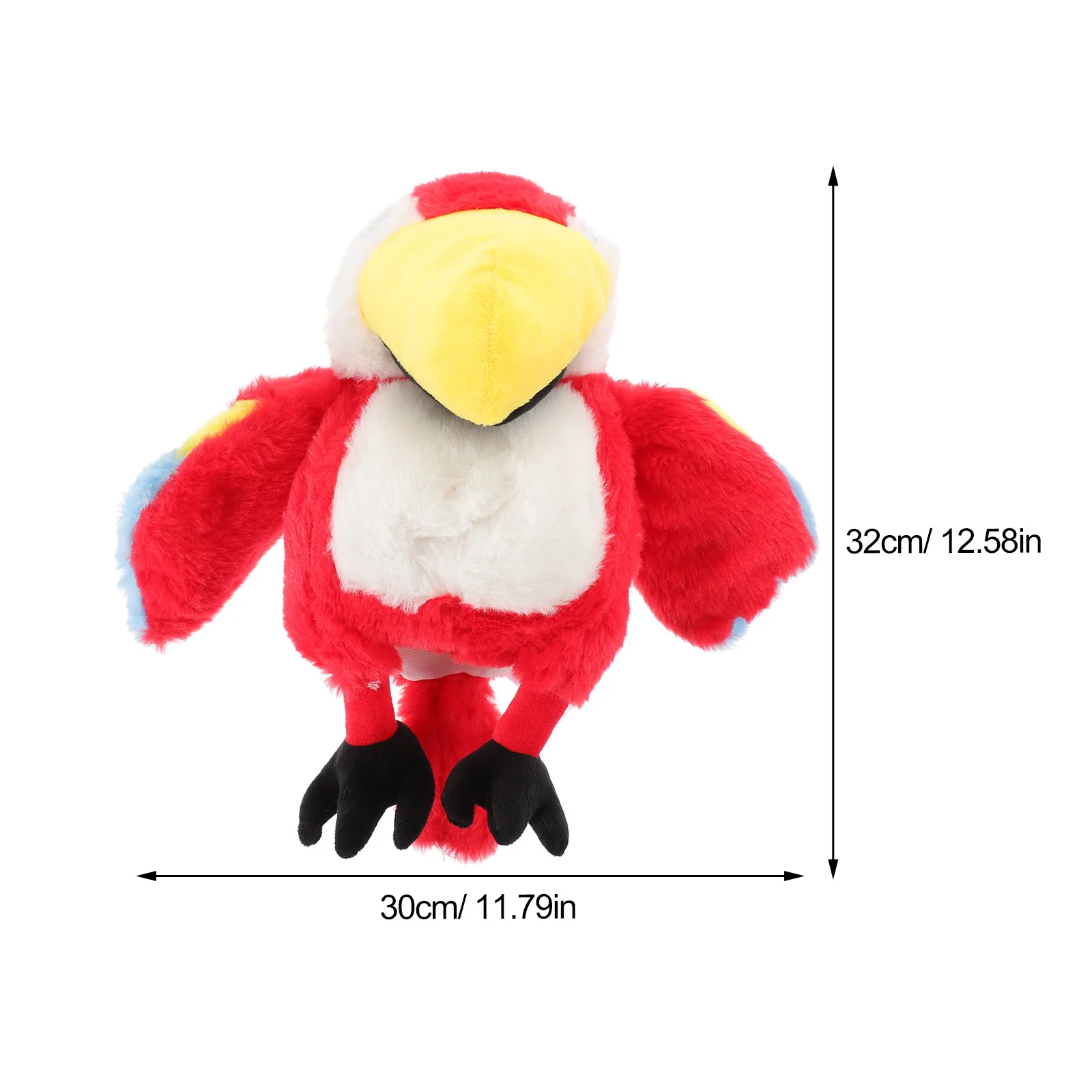 Plush Figure Toys Parrot Puppet Lovely Creative Animal 3200X3000X1400CM Interactive Hand Parent-child Bird