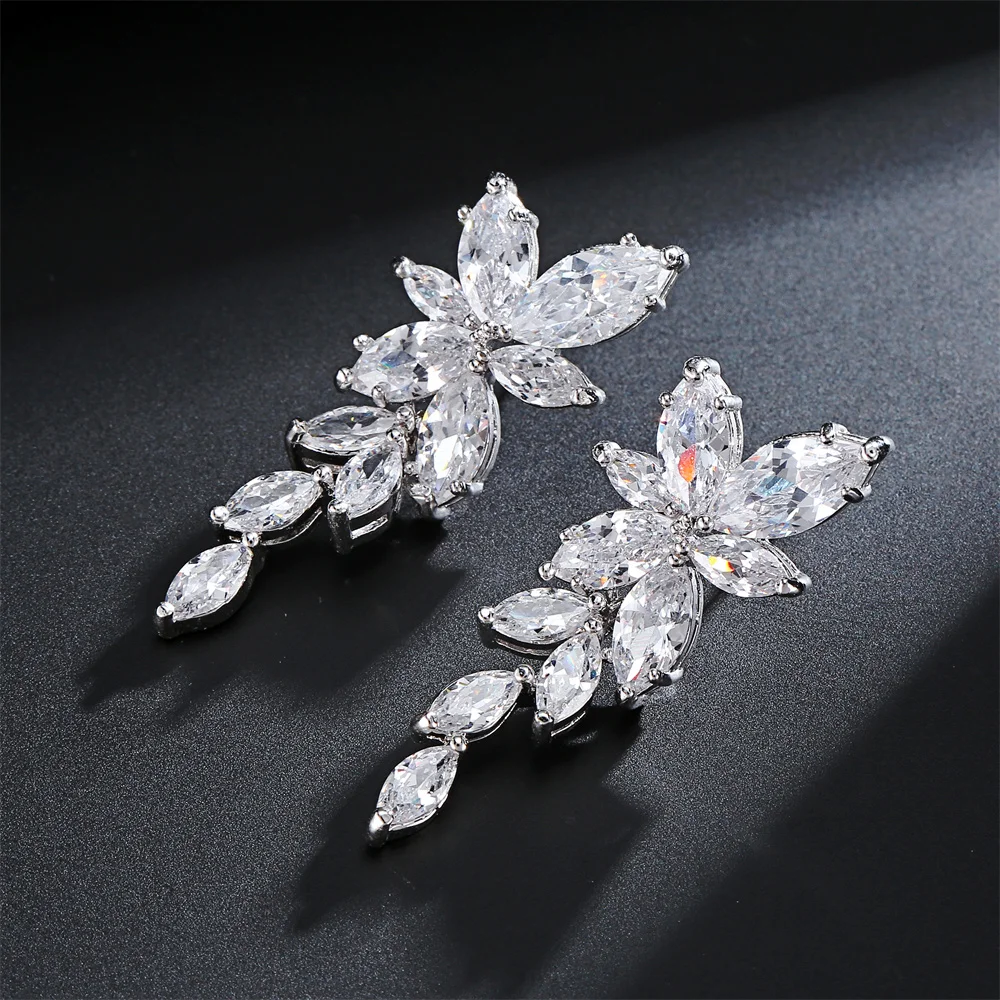 SELOVO Rhinestone Crystal Tassel Long Sparkle Dangle Earrings 2.8/3.3 Wedding Party Dangling Earrings (3.3inch-Clip on-Gold Tone Clear) - Product Details