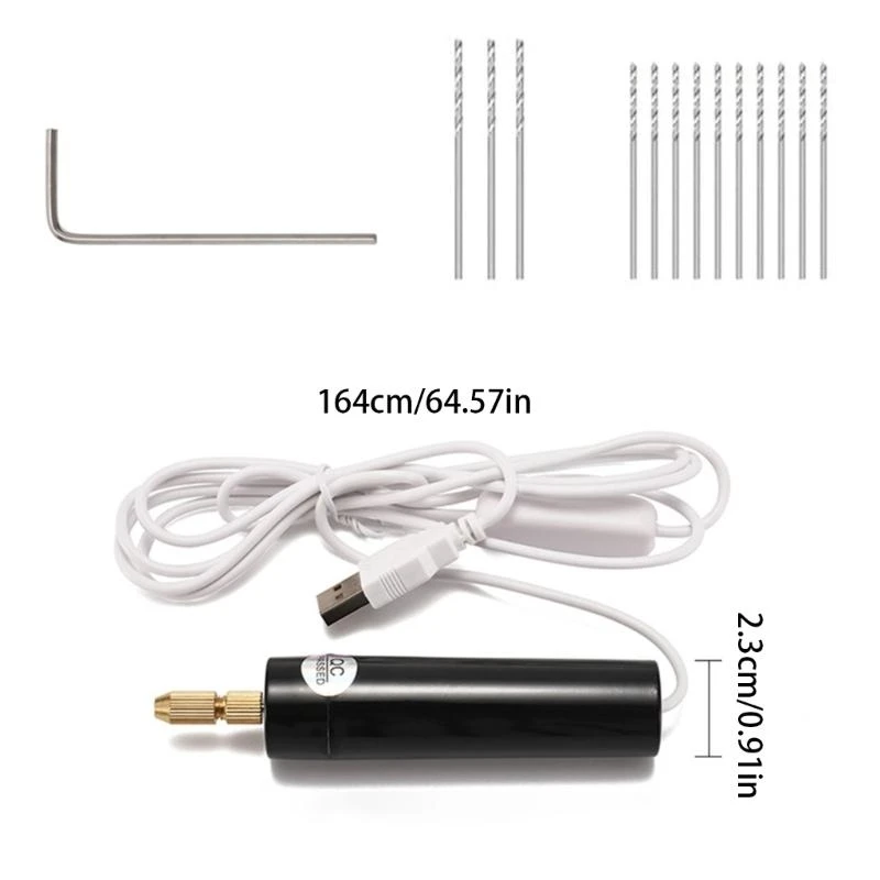 Q2Q4 Professional Engraving Machine 20000RPM Copper Motor ABS Body Includes 8 Accessories Suitable For Detailed Carving Tasks