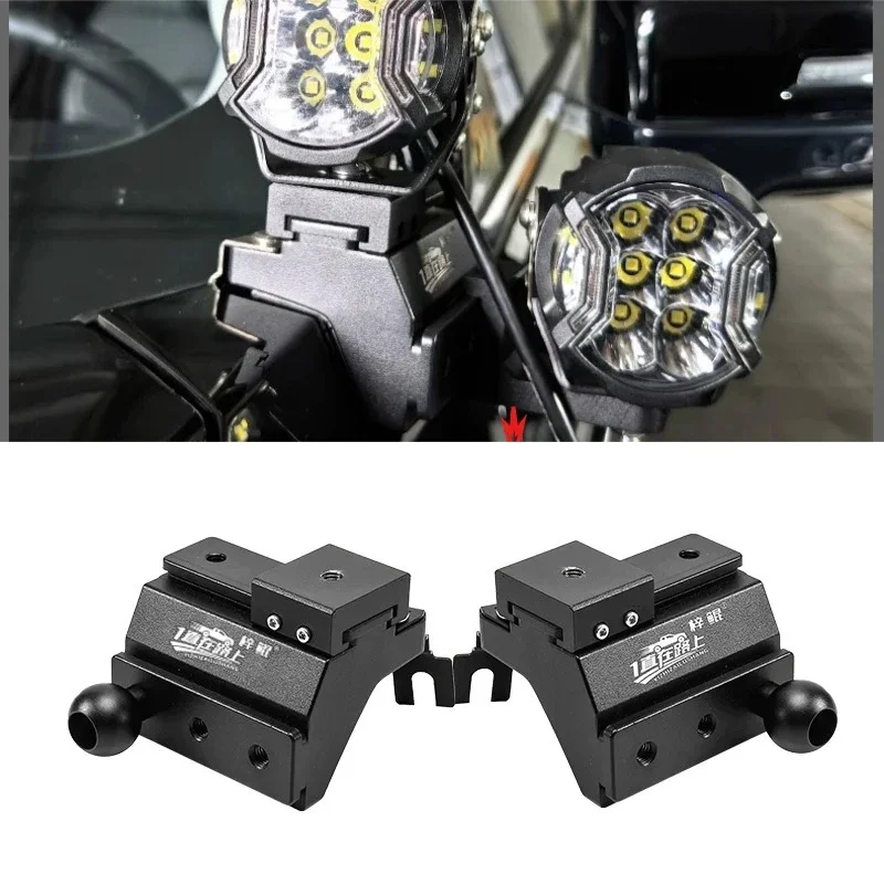 For Ford Ranger Raptor 2017-2020 Car A-Pillar Dual Light Expansion Bracket Quick-Release Front Engine Hood Lamp Base Accessories