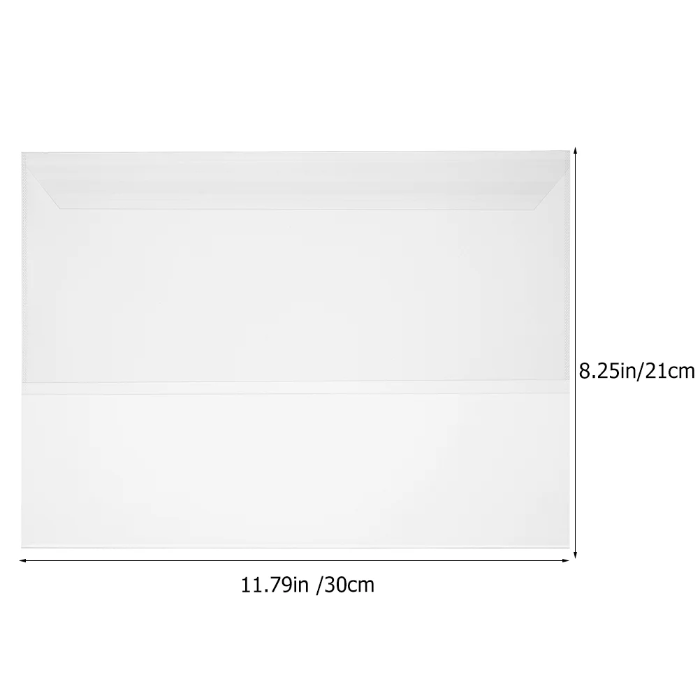 10 Sheets Book Sleeve Waterproof Film Magazine Covers Plastic Protector Clear Transparent Student