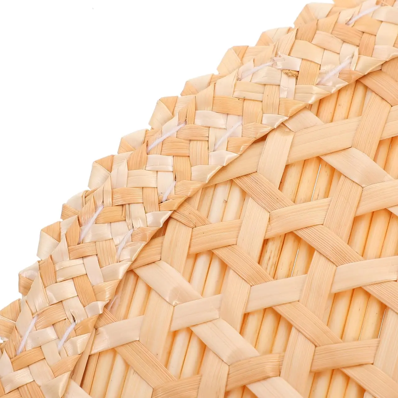 1PC 手作り織ファン夏小麦わらビッグ Pu ファン中国の伝統的なハンドシェイクファンシンプルでナチュラルなタッセル装飾