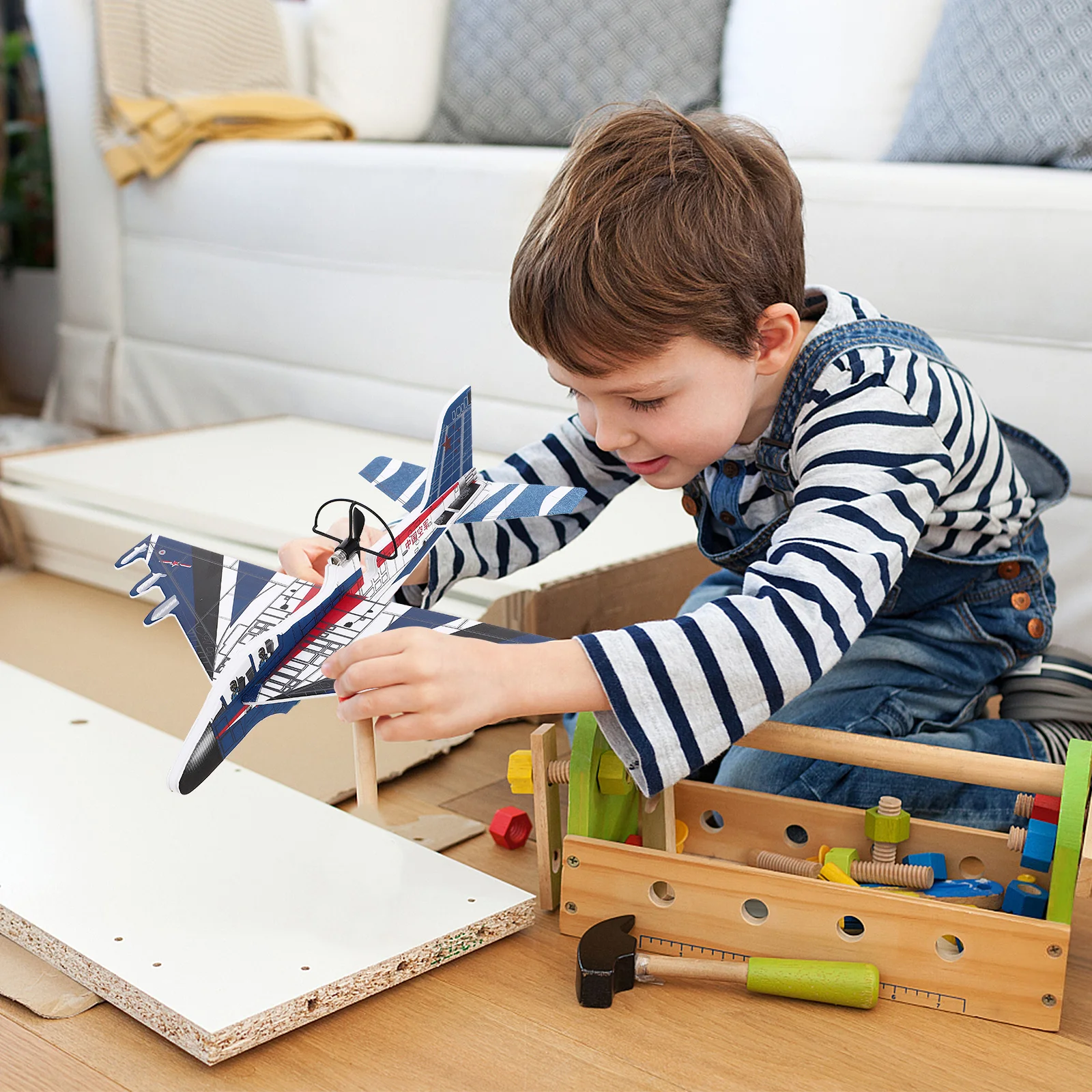 2Pcs USB Charged Airplane Glider Plane Electric Kids Aircraft Lighted Outdoor Play Educational Airplane Toy Glider Plane Toy