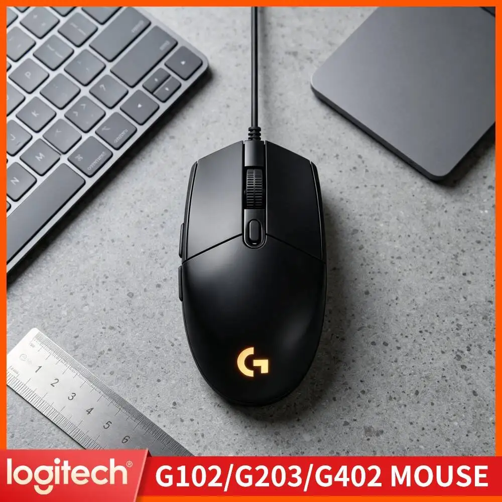 Logitech G102 Gaming Mouse,Smooth Foot Pads,Dynamic RGB Sync,Adjustable DPI For Amateur Competitive Gaming Practice