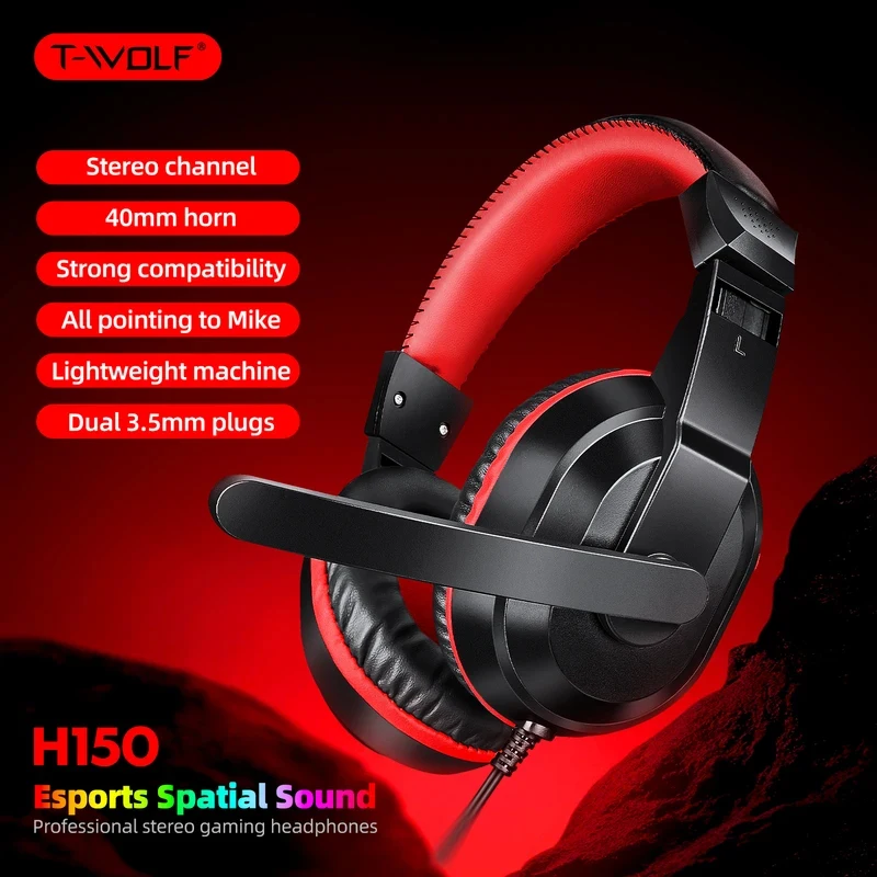 2026 Explosions High-quality Headband Wired Headphones With Microphone Stereo Noise Headphones 6D Sound Game Headphones Laptop c
