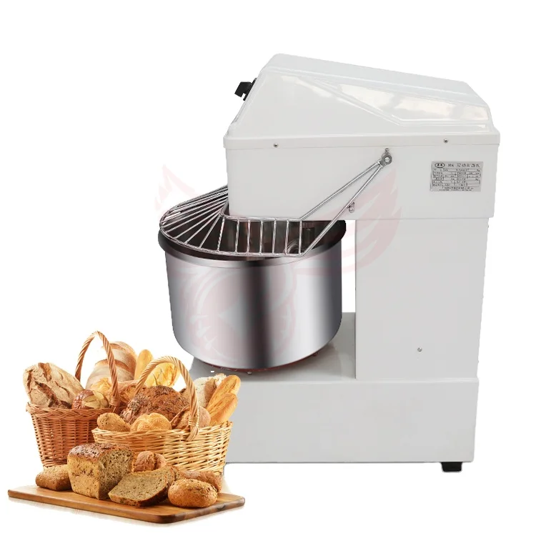 Industrial Automatic Bread Dough Mixer Spiral Flour Kneading Machine Removable Bowl Flour Mixer 2 Speeds Dough Kneading Machines