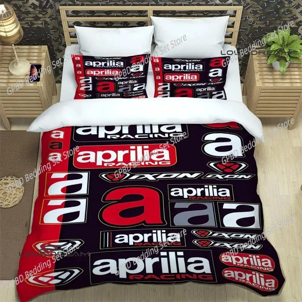 Aprilia motorcycle print Bedding Sets exquisite bed supplies set duvet cover bed comforter set bedding set luxury birthday gift