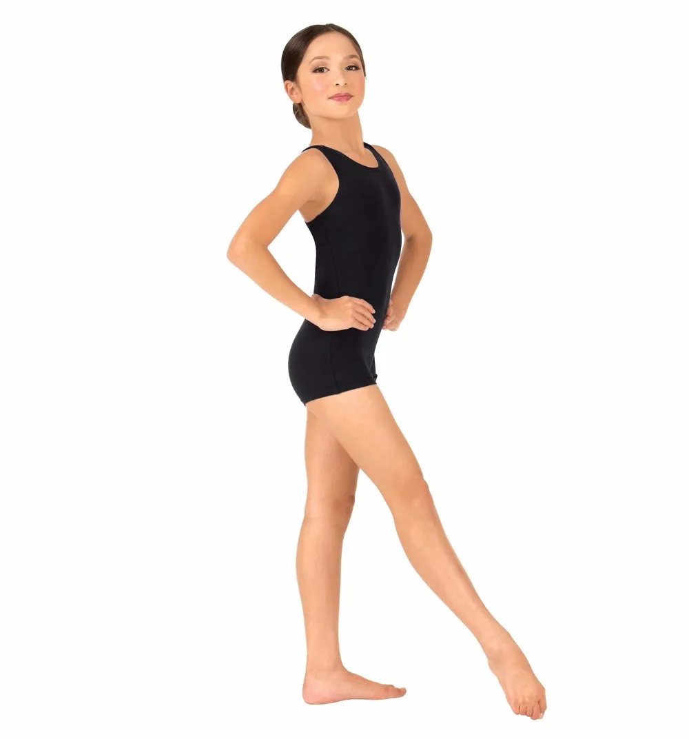 Kids Basic Ballet Tank Leotard Girls Gymnastics Spandex Toddler Dance Costumes Hollow Out Back One-piece Bodysuits Sleeveless