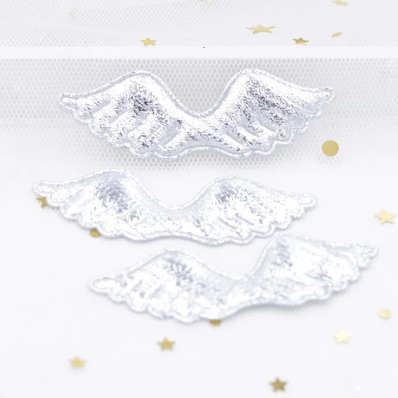 40Pcs Angel Wing Appliques Padded Patches for DIY Cartoon Character Animals Toy Headwear Bowknot Hairpin Decor Accessories
