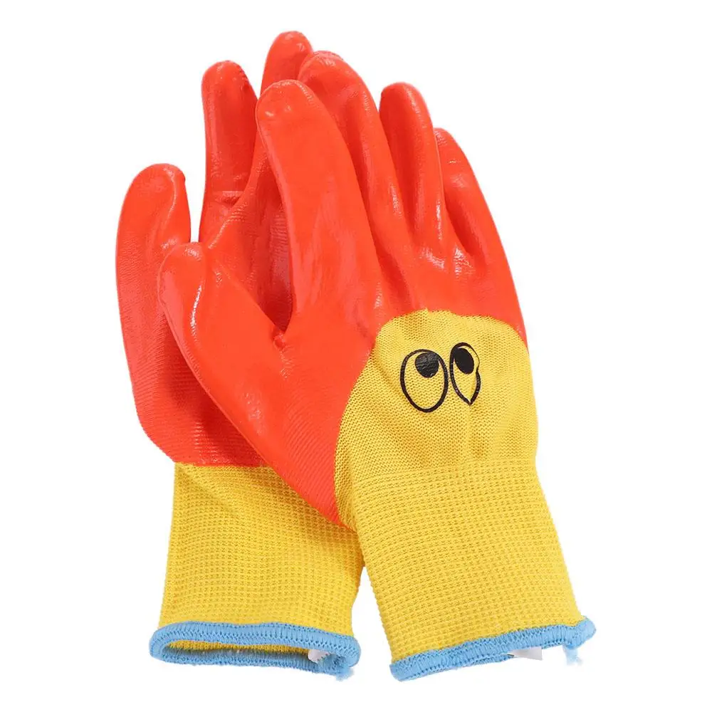 Breathable Safety Gardening Gloves Anti Bite Cut Latex Garden Glove Waterproof Anti-stab Children Protective Gloves Planting