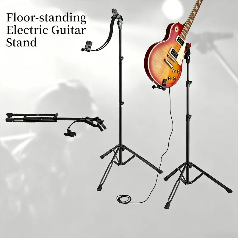 Steel Pipe Electric Guitar Stand High-quality Adjustable Stable Floor-standing Guitar Stand Musical Instrument Accessories