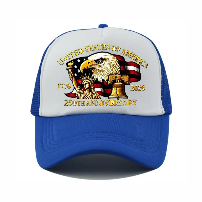 ABLECAP 250th Anniversary USA Hat Embroidered Patriotic Baseball Cap 1776-2026 Independence Day Cap Adjustable Hat for Men Women
