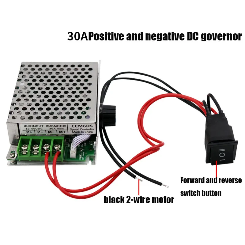12V 24V 30A Vorwärts und Rückwärts DC Gouverneur 125030A High-power 750W Elektronische Stick Variabler Geschwindigkeit control Schalter