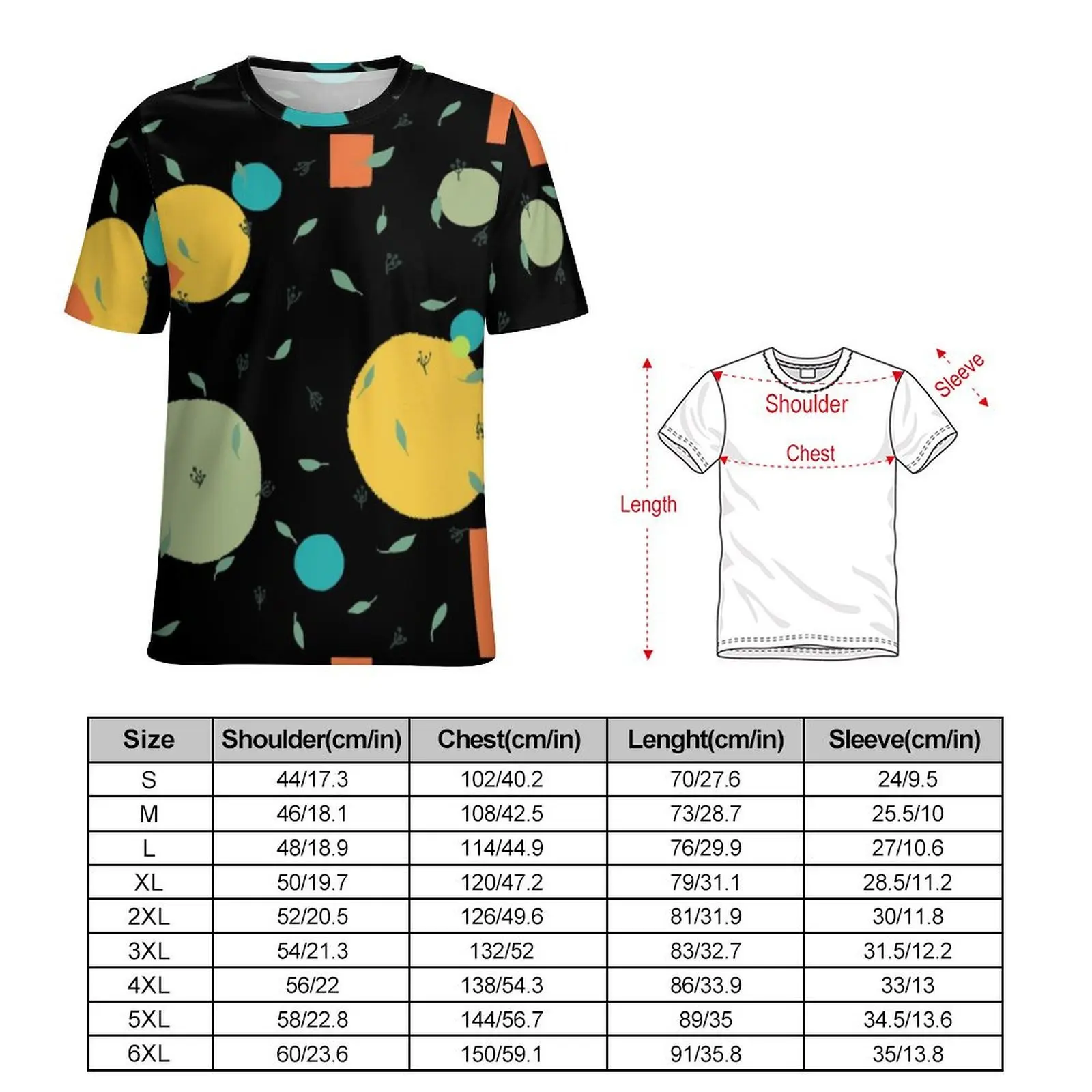 Male Retro Nordic Pattern T-Shirt Leaves Circles Novelty T-Shirts Short Sleeve Design Tshirt Summer Awesome Plus Size Clothes