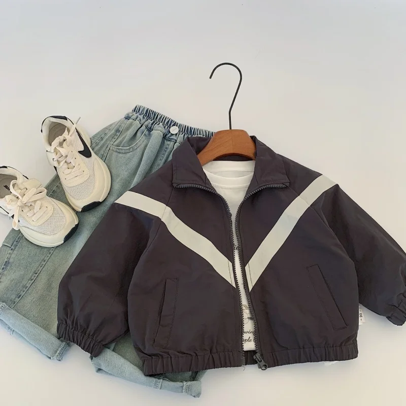 

2025 Dazzling Autumn Cotton Sport Teenagers Christmas Gift Children's Clothing Boys Coat Overcoat Jacket Windbreak Outerwear