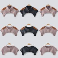 Breathable Warm Shoulder Pad Keep Warm Scarf Shoulder Warmer Wrap Plush Shoulder Pad Heating Fiber Scarves Shoulder Shawl
