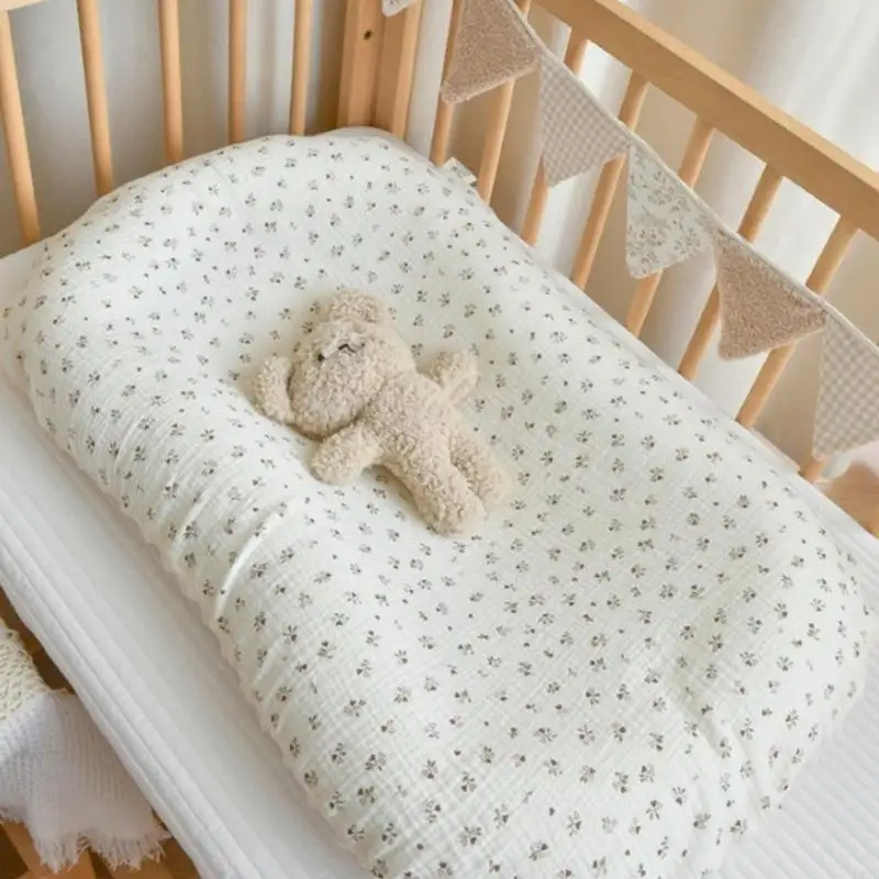 f19f babynest lounger حديثي الولادة السرير الرضع السرير سرير ناعم ومريح وسادة مرتبة سرير سرير التنفس