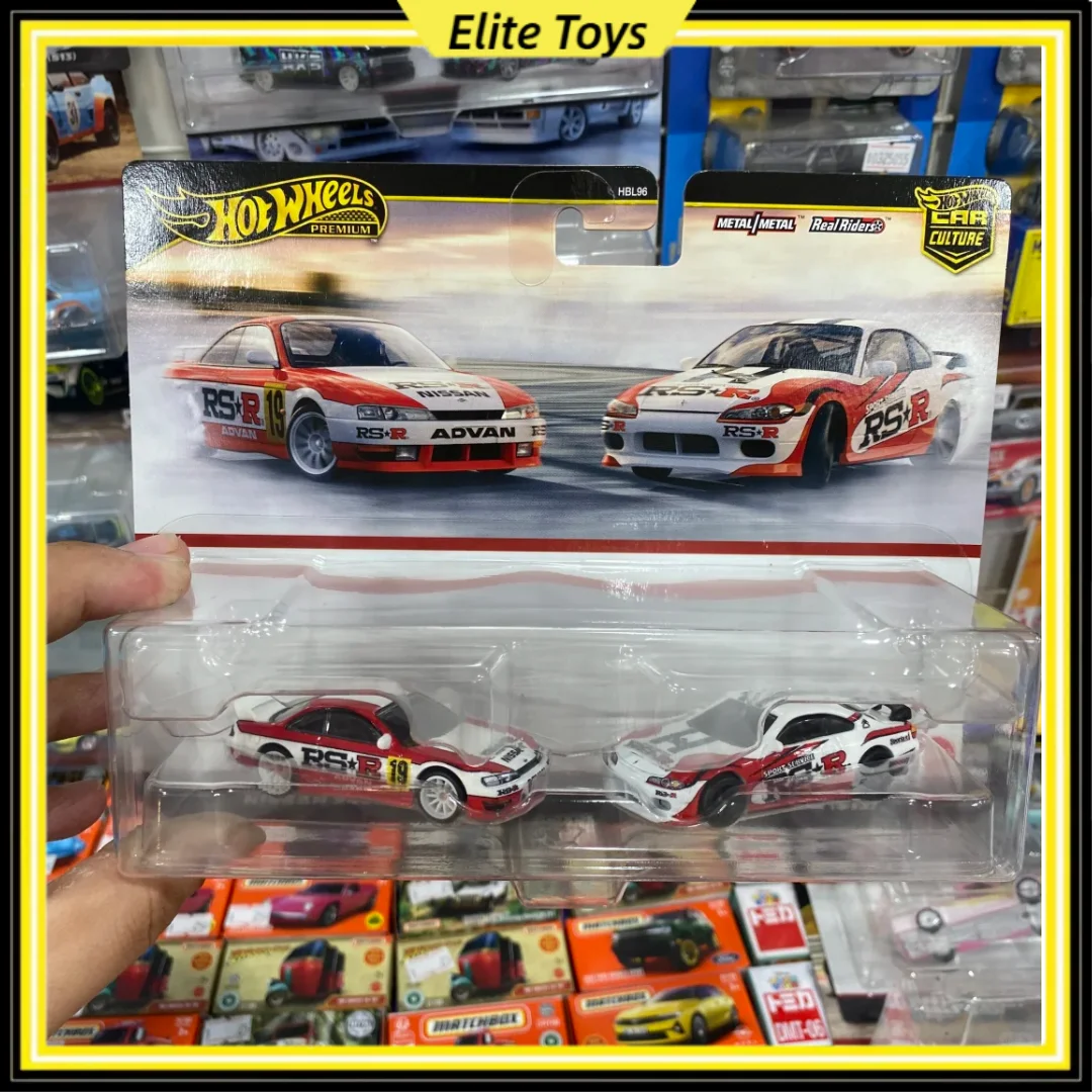 

Hot Wheels Premium Car Culture Nissan 240SX Silvia (S14&S15) 2-Packs 1:64 Diecast Car Model Collectible Alloy Vehicle Toy Gift