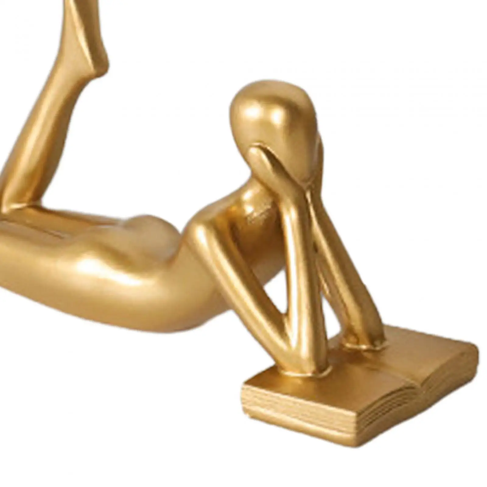 抽象思想家像ゴールデン収集価値のある装飾図書館ホテルオフィス用