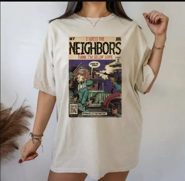 Neighbors Comic Book Inspired Tee