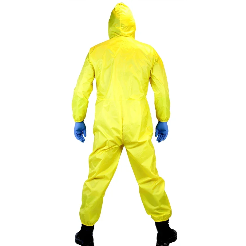 Breaking bad DIY Walter White Toxic Suit Adult cosplay Halloween Jumpsuit clothes TV costume