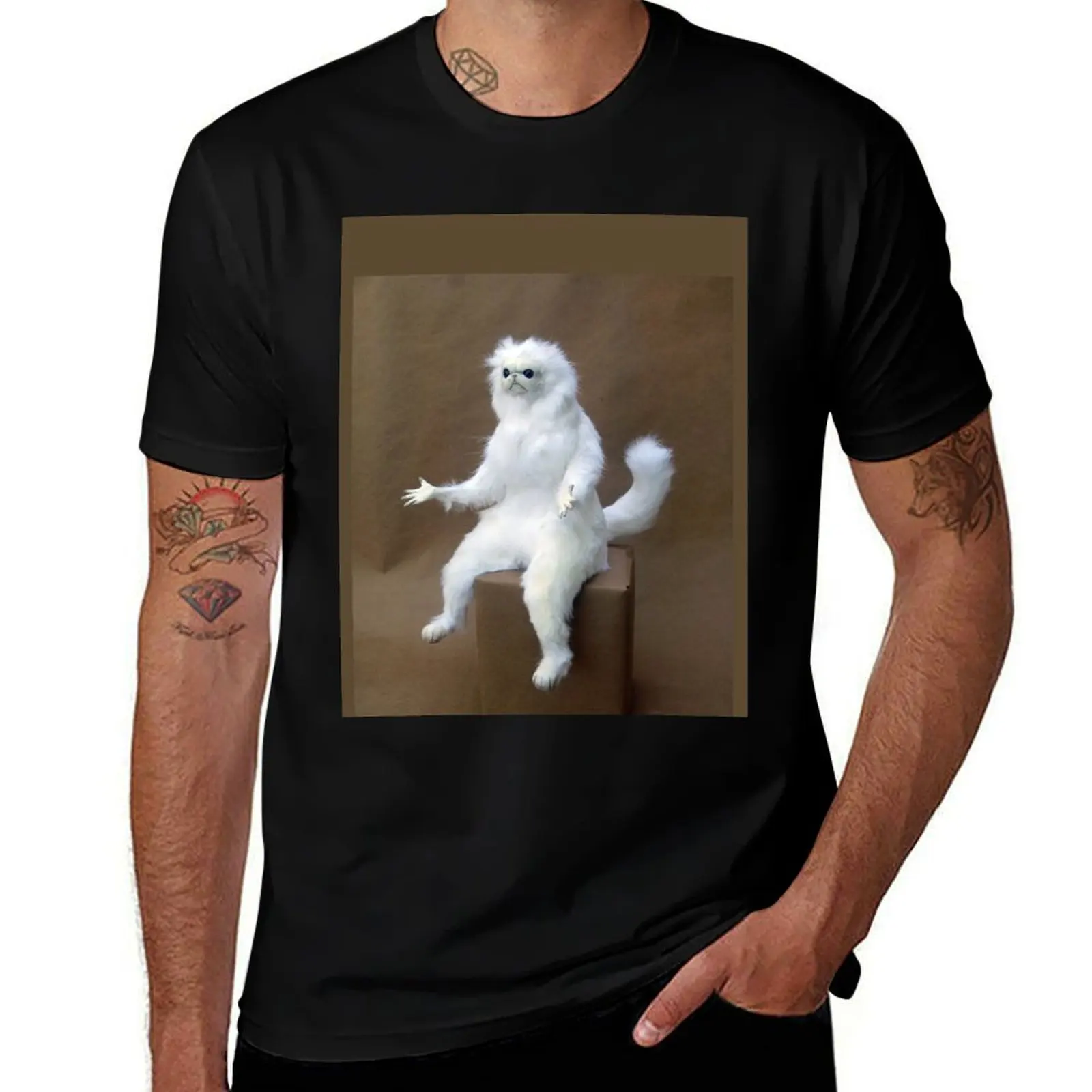 

Persian Cat Room Guardian T-Shirt t shirt custom print t shirt men 100% cotton luxury brand
